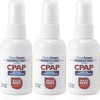 CPAP Disinfectant Spray To Go, Kills 99.9% of Bacteria and Viruses on CPAP Equipment, No Residue, 2 oz (Pack of 3)