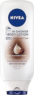 Nivea In-Shower Cocoa Butter Body Lotion, 13.5 Fluid Ounce