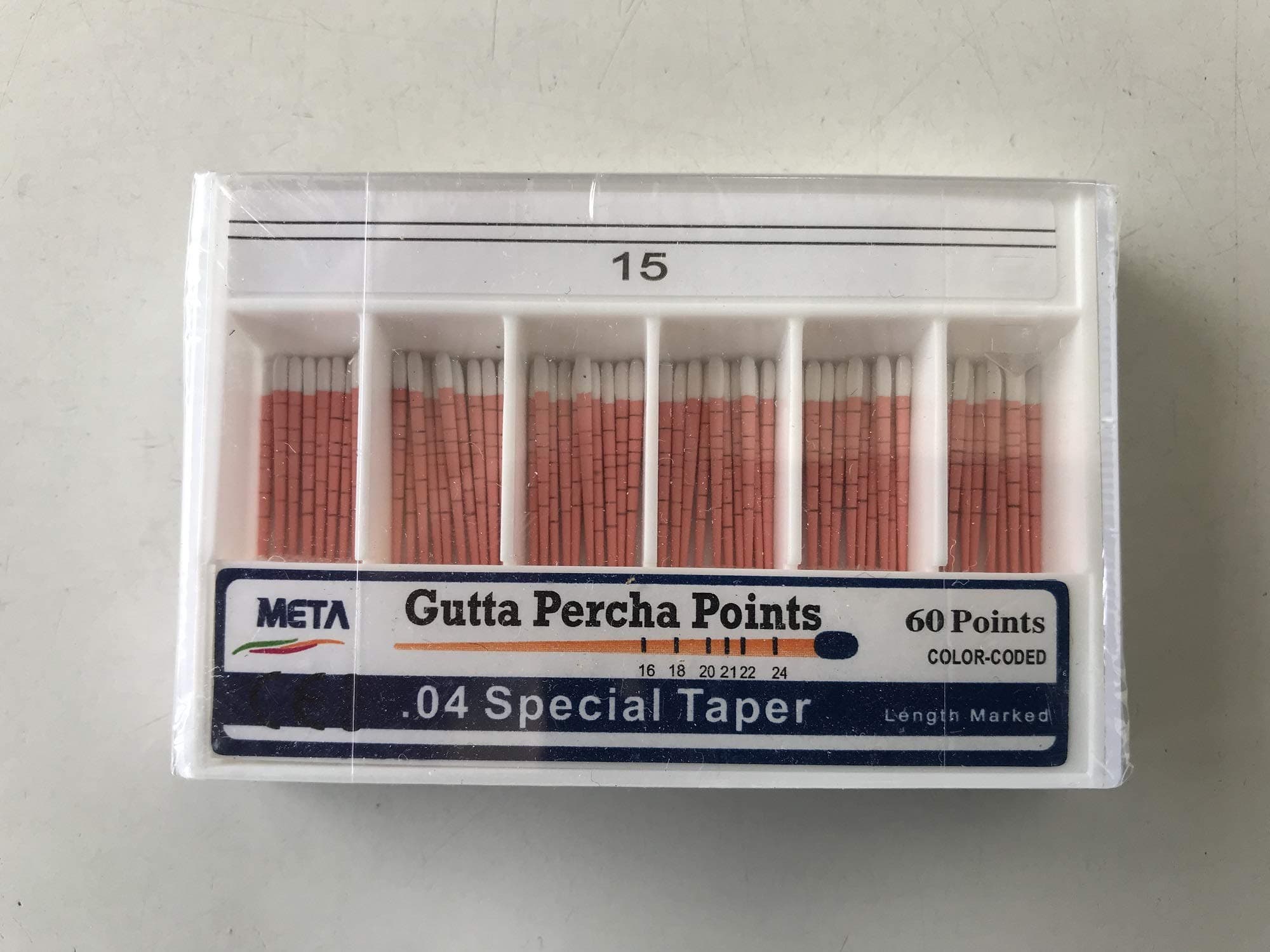 META Gutta PERCHA Points .04 Special Taper #15 (60pts)
