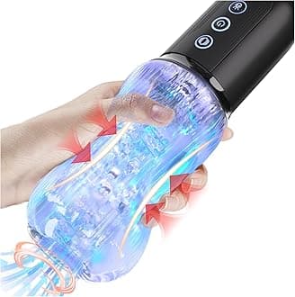 Male Masturbator Adult Sex Toys for Men - Squeezable Ultra-Soft Sleeve Automatic Sucking Vibrating Sex Machine Penis Pump Vibrator Stroker, YUKZEN Mens Sucker Sex Toy Pocket Pussy for Men