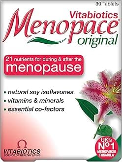Menopace Original 30 Tablets | All-Round Support During & After Menopause | Hormone Regulation - Bone Health - Skin & Hair - Heart Health - Active Lifestyle | 22 Nutrients: Vitamins & Soya Isoflavones