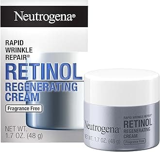 Retinol Face Moisturizer, Rapid Wrinkle Repair, Fragrance Free, Daily Anti-Aging Face Cream with Retinol & Hyaluronic Acid to Fight Fine Lines, Wrinkles, & Dark Spots, 1.7 oz