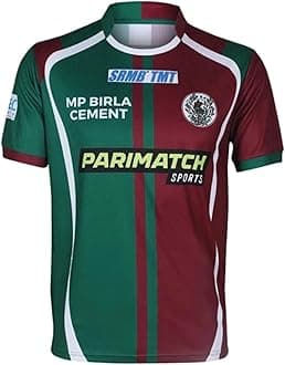woopmeMohu n Bagan Atk Club Football Jersey Home Half Sleeve Sports Jersey for Mens Boys