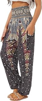 womens Boho Palazzo Slacks