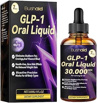 Dormorna GLP-1 Liquid Slimming Drops Easy Weight Loss Plasticity Supplement Peptide Complex Serums Natural Plant Extract Concentrate Peptides Complex Serums Drops for Women and Men Unisex 30ML(1PC)