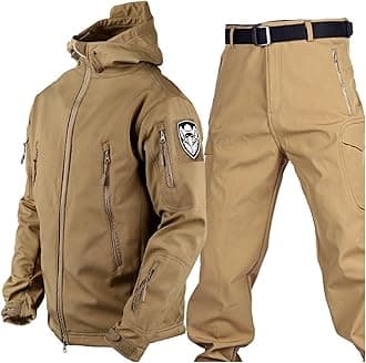 Snowboard Ski Suit For Men, Mens Winter Warm Hooded Ski Jacket With Armband And Pants With Belt Set, Waterproof Windproof Snow Suits Two Piece, For Skiing, Snowmobiling, Hiking