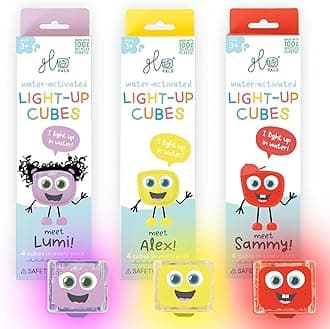 Water-Activated Light-Up Cubes Bundle for Sensory Play – 12 Pack (Wacky Wild West)
