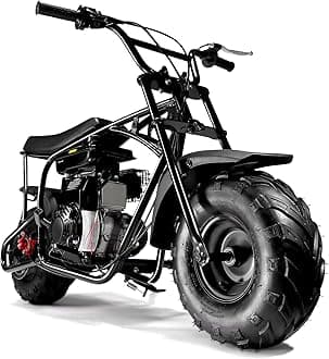 105cc 4-Stroke Dirt Off Road Trail, 28mph, Gas Powered Mini Bike with Automatic Transmission and Pull Start for Adult and Teens, Weight Support 185 LBS