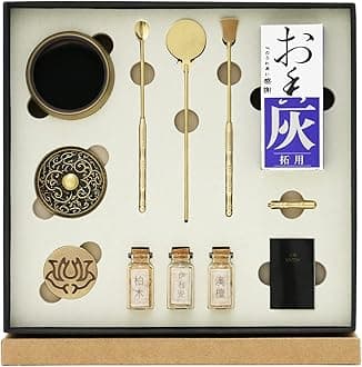 Incense Burner Kit, Incense Burner & Incense Powder Burner for DIY Incense Making Kit, Home Fragrance Holder for Aromatherapy, Meditation, Yoga(Carp Cover)