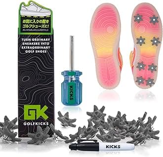 Golf shoes spikes with GOLFKICKS sneakers, an official Japanese dealer, into golf shoes