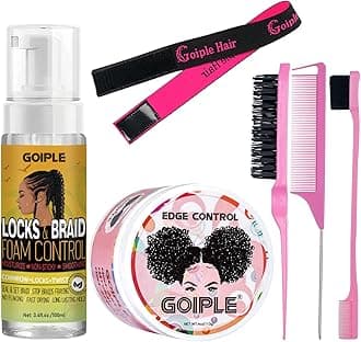 Edge Control Wax for Women Strong Hold Non-greasy Smoother Gel, Styling for Black Hair No Flaking, White Residue, Braiding Braid Mouss Shine and Smooth