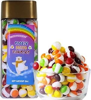 Halloween Candy Innovative Crunch – Premium Freeze Dried Candy in 8oz Safe Canister, Frozen Dehydrated Popular Candies, Perfect Snack for Trick-or-Treat, Party Favors & Halloween Treats