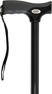 Carex Health Brands FGA52000 Black Soft Grip Derby Cane
