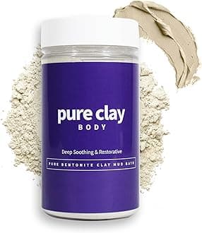 - Pure Calcium Bentonite Montmorillonite Mud Bath Soak, Deep Soothing Restorative Aztec Indian Healing Clay for Relaxing Detox, Inspired by Ancient Aztec, Bentonite Clay Food Grade Inspired for Spa Care