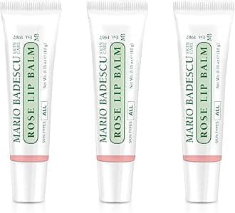 Mario Badescu Moisturizing Lip Balm for Dry Cracked Lips, Infused with Coconut Oil and Shea Butter, Ultra-Nourishing Lip Care Moisturizer for Soft, Smooth and Supple Lips