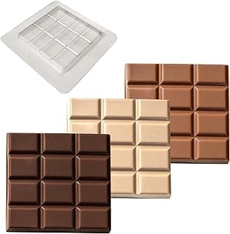 Plain Chocolate Bar Moulds - 36g, 50g, 55g, 100g, 125g and 300g - Small to Large snap bar (50g - 1 x Moulds)