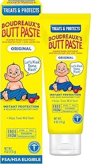 Boudreaux's Butt Paste Diaper Rash Ointment | Original | 4 Ounce (Pack of 1) | Paraben & Preservative Free