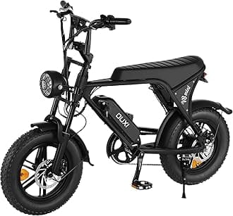 OUXI V8 Mini Electric Bike, 16" All-Terrain Fat Tire Electric Bike with 36V 10.4Ah Removable Battery, Ebike Moped Style Up to 20MPH, 500W Upgrade Powerful Motor, Mini Ebike for Adults and Teens