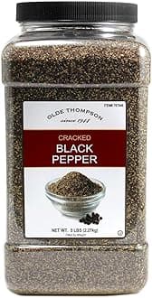 Olde Thompson Cracked Black Pepper, 5lbs Bulk Size