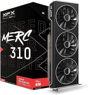 Speedster MERC310 AMD Radeon RX 7900XTX Black Gaming Graphics Card with 24GB GDDR6, AMD RDNA 3 RX-79XMERCB9