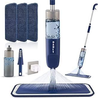 Spray Mop for Floor Cleaning with 3 Washable Pads Wet Dry Microfiber Floor Mop Sprays with 500 ml Refillable Bottle for House Kitchen Wood Floor Hardwood Laminate Ceramic Tiles Floor Dust Cleaning