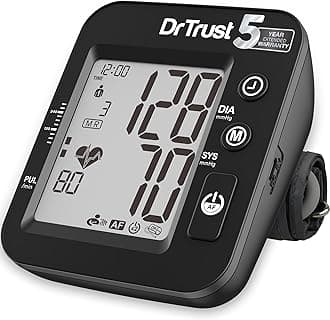 USA Intellitrack 131 Fully Automatic Atrial Fibrillation Portable Digital Blood Pressure Monitor BP Machine For Hypertension & Managing Heart Health, BP Apparatus For Home & Clinic Use, Most Accurate Measurement, USB Compatible with Backlight & MDI Technology