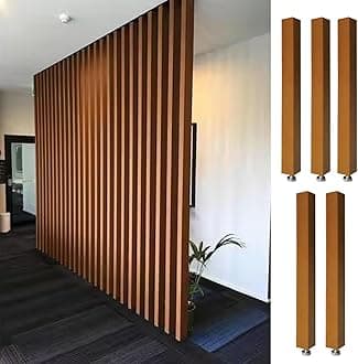 Room Divider Modern DIY Room Divider for Privacy Screen/Doorway/Studio Apartment, Square Wall Partition Floor to Ceiling Design, Easy to Install & Remove (Color : 5pcs Height, Size : 200cm/78.7in/