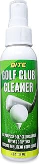 Bite Golf Club Grip Cleaner Spray | Keeps Clubs, Irons, and Drivers Clean | Use With Cloth, Brush, or Bottle Brush Refill | Restore Grip Tack
