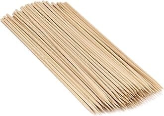 BambooMN - 5mm Sharp-Point Multipurpose Food Bamboo Skewers - 10" (25.4cm) - 300 Pieces