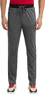 Jockey 9510 Men's Super Combed Cotton Rich Slim Fit Mid Rise Trackpants with Side and Back Pockets