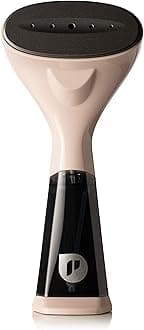 Propress PM1000P Mini Handheld Clothes Steamer, Aluminium, 1350 W, 130 milliliters, Vintage Pink