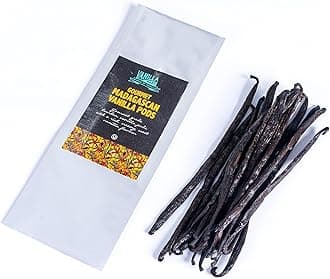 Vanilla Mart - Madagascan Vanilla Pods - Pack of 20 Vanilla Pods - Grade A Vanilla Beans - Whole Grade A Vanilla Pods - Premium Madagascar Vanilla - Vanilla Pods & Beans From Around The Globe