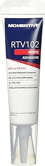 Momentive RTV102 One Part Silicone Sealant, 2.8 Ounce Tube, White