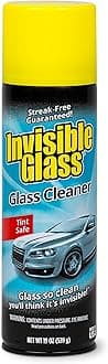 Invisible Glass 91164 Premium Aerosol Glass Cleaner Spray for Car Windshields and Windows, Automotive and Home Window Cleaner, Streak-Free, Ammonia-Free, Tint-Safe – 19 oz