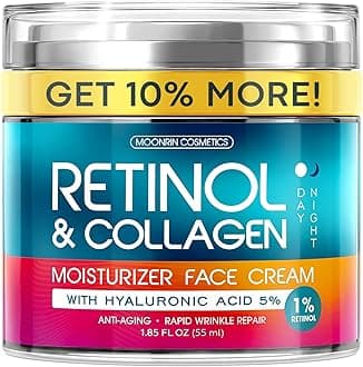 Retinol Cream for Face with Hyaluronic Acid ââ‚¬â€œ Collagen Face Moisturizer for Women and Men - Advanced Anti-Aging Formula for Lifting Skin ââ‚¬â€œ Reduce Wrinkles, Fine Lines and Dryness ââ‚¬â€œ 1.7 fl. Oz