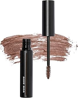 Wow Brow Gel, Volumizing, Buildable, Wax-Gel Hybrid, Creates Full, Voluminous-Looking Brows, Locks Brow Hairs In Place, Brunette