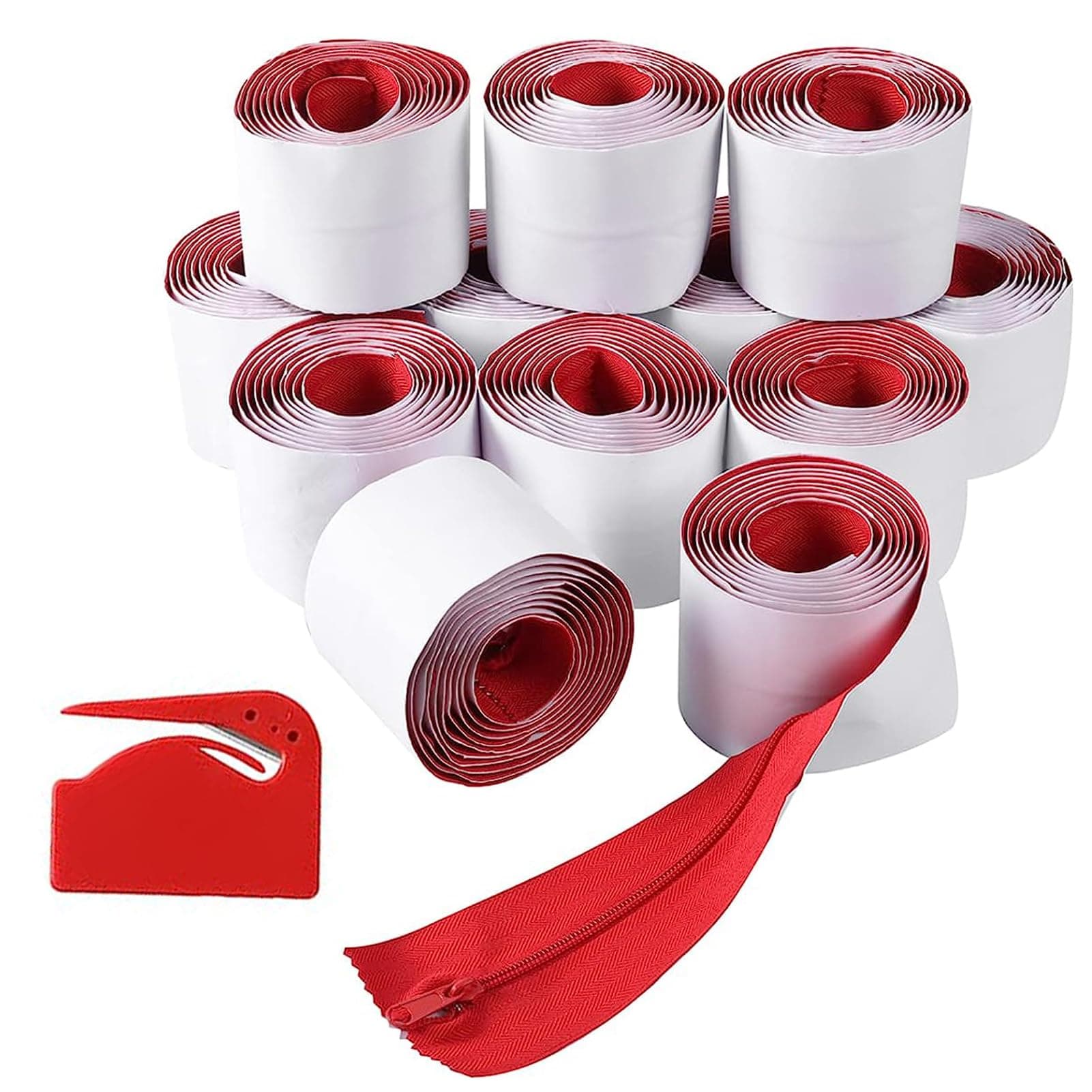 (12-Pack) Heavy-Duty Dust Zippers