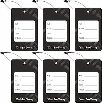 DEEPTAGS Paper Price MRP Tag Labels with Black Loop Pins, 1000 PCS