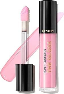 Revlon Super Lustrous Lip Gloss, Non-Sticky, Hydrating, High Shine Finish, 207 Pink Sky, 0.13 oz