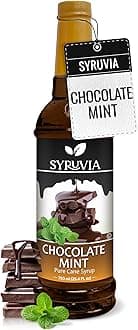 Coffee Syrup, Chocolate Mint Flavored Syrup for Drinks, Lattes, and Desserts – 25.4 fl oz,