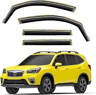 in-Channel Window Rain Guards Intended for Subaru Forester 2019-2024 Extra Durable Side Window Deflectors Rain Guard Window Visor Vent Visors Vent Shades Exterior Car Accessories - 4 pcs