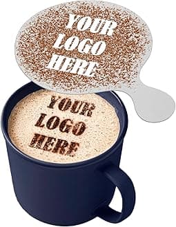 Personalized Logo Image Coffee Stencil-Custom coffee duster stencils for Latte,Cappuccino,Tea,Barista use.Coffee Lovers Gift,Custom Stencil