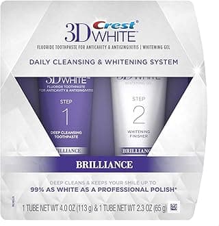Crest 3D White Brilliance Daily Cleansing Toothpaste and Whitening Gel System