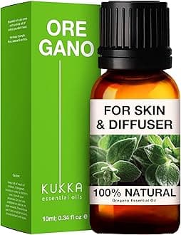 Kukka Oregano Essential Oil for Improved Wellness - 100% Pure Therapeutic Grade Oregano Oil Essential Oil for Skin - Oil of Oregano for Toenail - Oregano Oil Organic for Diffuser & Nail (10ml)