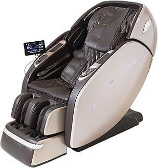 Sponsored Ad – DARUMA 4D Massage Chair | Grey | Voice Control by AI | I Massage Train SL +130 cm I Thermotherapy I Pressure Therapy I Gravity 0 I Zero Space | Touch LCD 6,7’ I 3D Sound I Bluetooth