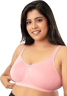 NYKD (NYB105 Cotton Non Padded & Non Wired Everyday Bra for Women | Full Coverage Bra with No Sweat & Breast Separating Feature with Wide Straps