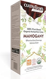 Cultivator's Organic Herbal Hair Colour - Ammonia Free, Natural - Mahogany (100g)