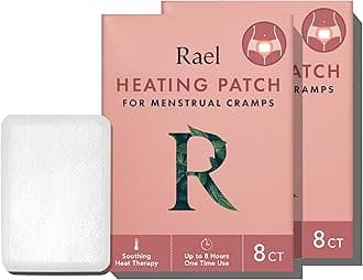 Heating Patches, Herbal Heating Patches - Period Heating Pads for Cramps, Ultra Thin Design, On The Go Size, for All Skin Types (16 Count)