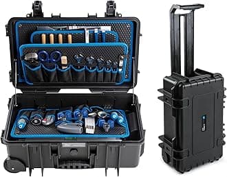 B&W JUMBO 6600 mobile tool case with tool pockets (PP case, volume 26.4 l, 50 x 28.5 x 18.5 cm inner) 117.20/P, tools not included