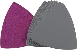 8PCS 2000 Grit Triangle Sanding Pad, Silicone Carbide Hook and Loop Sanding Pads fit 3-1/2" Oscillating Multi-Tool, Electrostatic Sand Planting Triangle Sandpaper for Wet and Dry Use